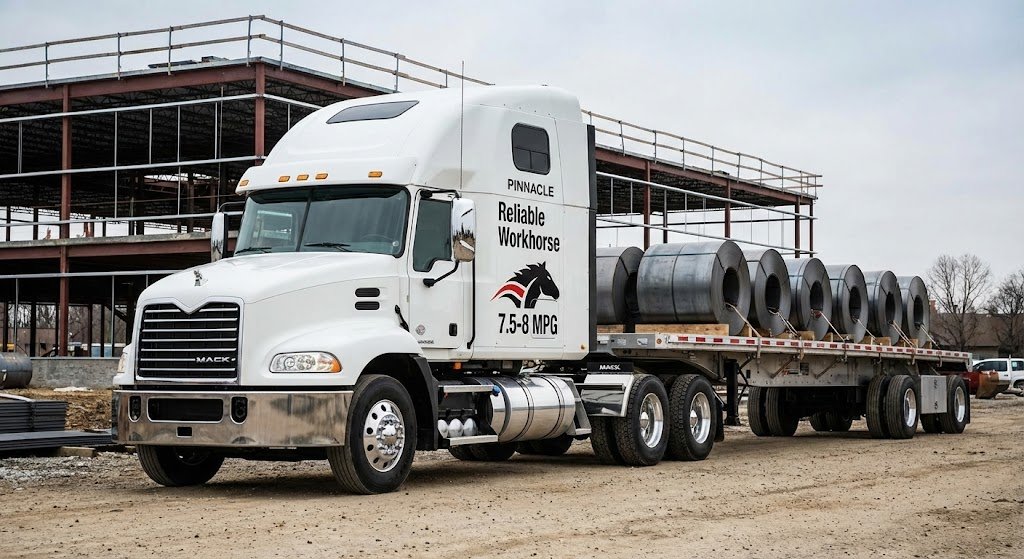 Mack Pinnacle Truck N Trailer Roadside