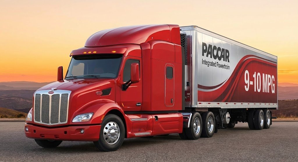 Peterbilt 579 UltraLoft Truck N Trailer Roadside