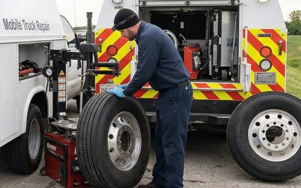 Breakdowns do not wait for business hours. Our emergency truck repair in Lewis Center, OH helps drivers deal with urgent mechanical failures at any time of day or night. We commonly respond to issues such as: • Flat tires and blowouts • Engine no-start conditions • Brake system problems • Oil or coolant leaks • Battery and charging failures • Electrical shutdowns • Aftertreatment warnings and derates Our roadside truck service in Lewis Center covers major travel routes including U.S. 23, Polaris Parkway, Orange Road, I-71 access routes, and nearby delivery roads serving retail, warehouse, and commercial traffic. Portable diagnostics help our mechanics identify the problem quickly and begin repairs at the roadside whenever possible.