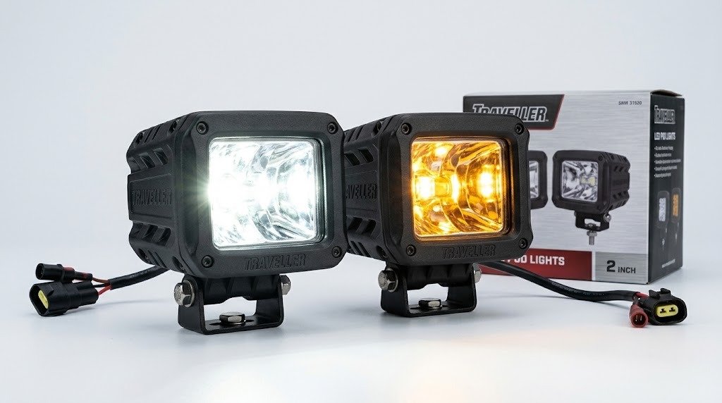 Traveller LED Pod Lights with Amber Function
