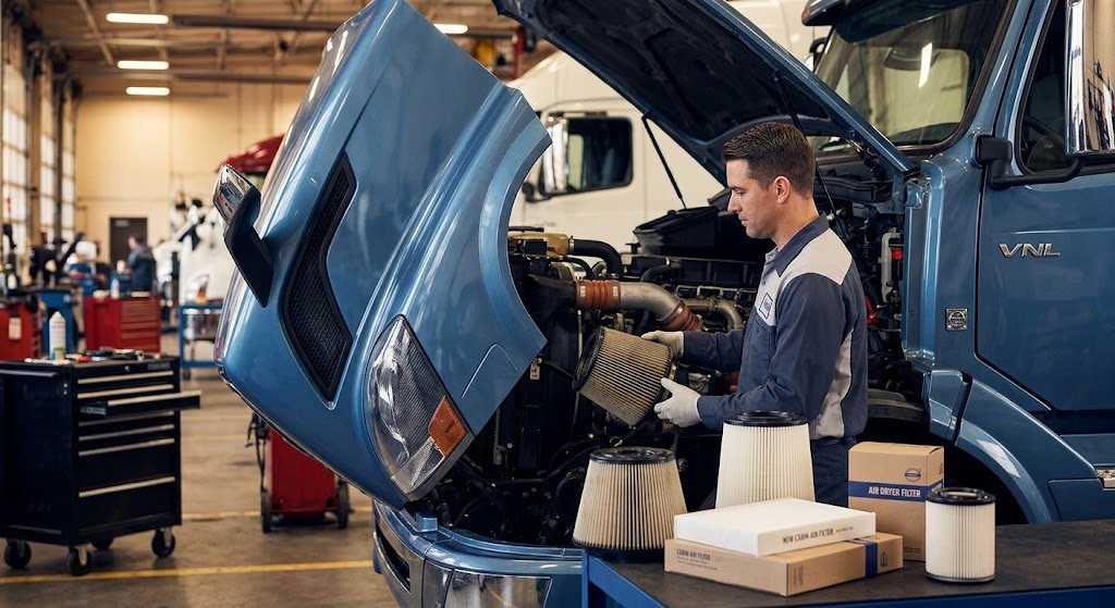 How to Change Volvo VNL Air Filter, Cabin Filter & Air Dryer