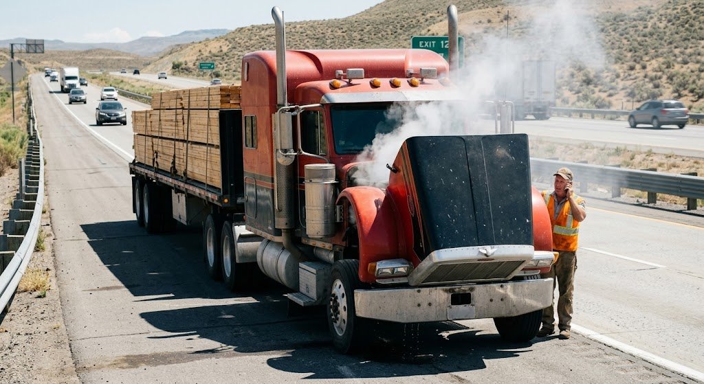 Reason your semi truck overheating on highway